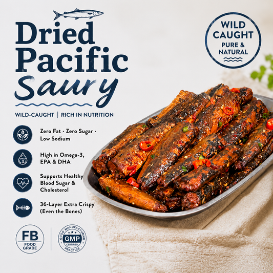 Dried Pacific Saury | Blood Sugar, Cholesterol & Heart Health Support-EDC